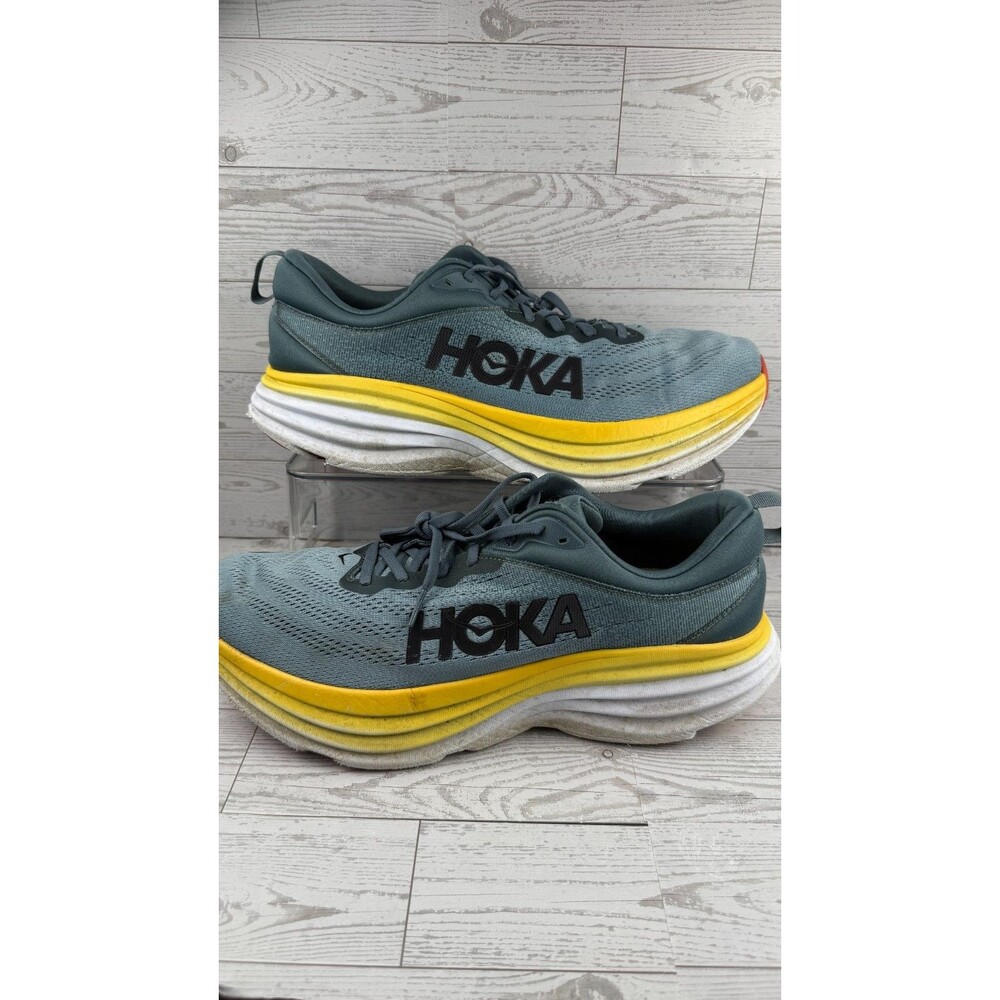 Hoka One One Bondi 8 1123202-GBMS Blue 13D Mens Sneakers Mesh Running Shoes #195
